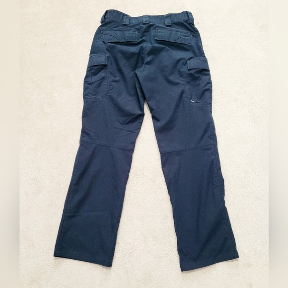 5.11 Tactical Unisex Pants 32x32 Navy Blue Cargo Style Utility Workwear - Picture 4 of 7